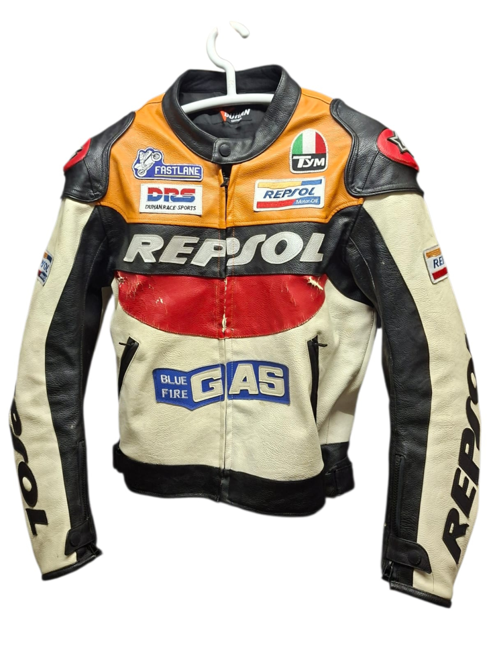 Giacca da moto taglia M-L in pelle