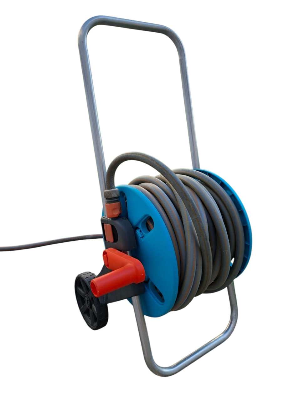 Carrello con tubo da giardino - 25 metri